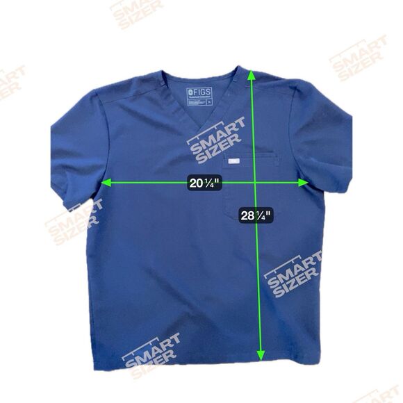 Figs Mens Leon Three-Pocket Scrub Top Size XL Navy Nursing Healthcare Lab FM1500 - Picture 8 of 11